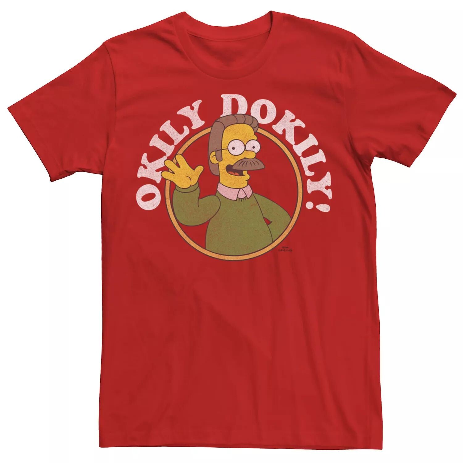 Мужская футболка с изображением Симпсонов Неда Фландерса Okily Dokily Circle Licensed Character
Мужская футболка с изображением Симпсонов Неда Фландерса Okily Dokily Circle Licensed Character