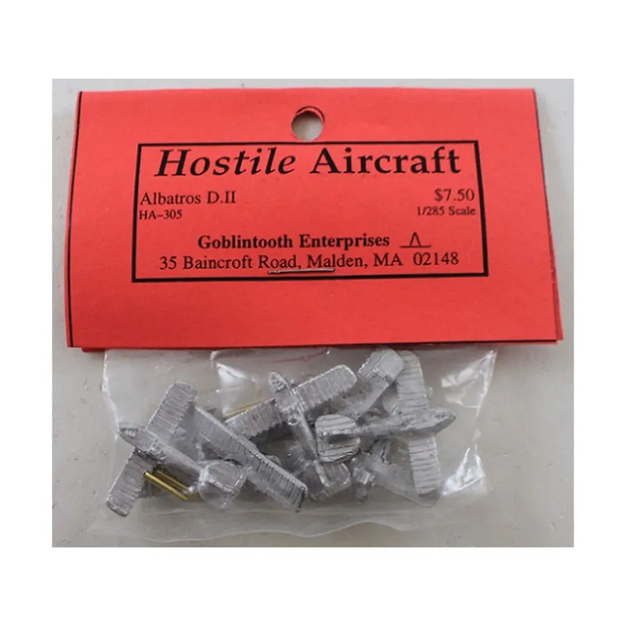 Альбатрос Д.II, Hostile Aircraft Miniatures - Germany Great War (1:285)
Альбатрос Д.II, Hostile Aircraft Miniatures - Germany Great War (1:285)