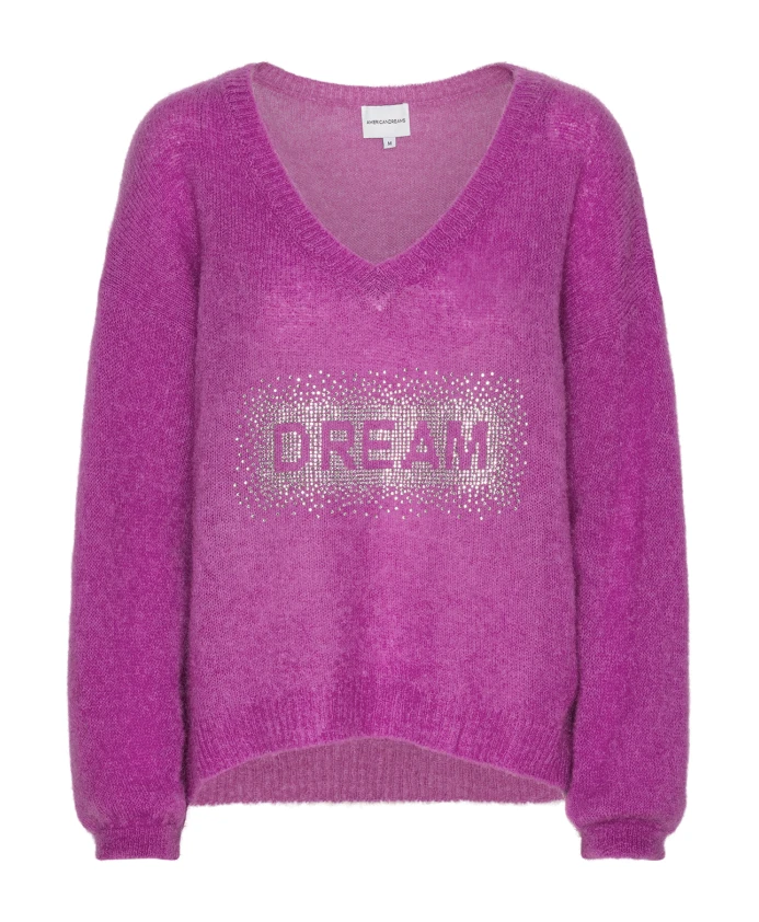 Пуловер Crystal Dream с V-образным вырезом Americandreams, фиолетовый
Пуловер Crystal Dream с V-образным вырезом Americandreams, фиолетовый