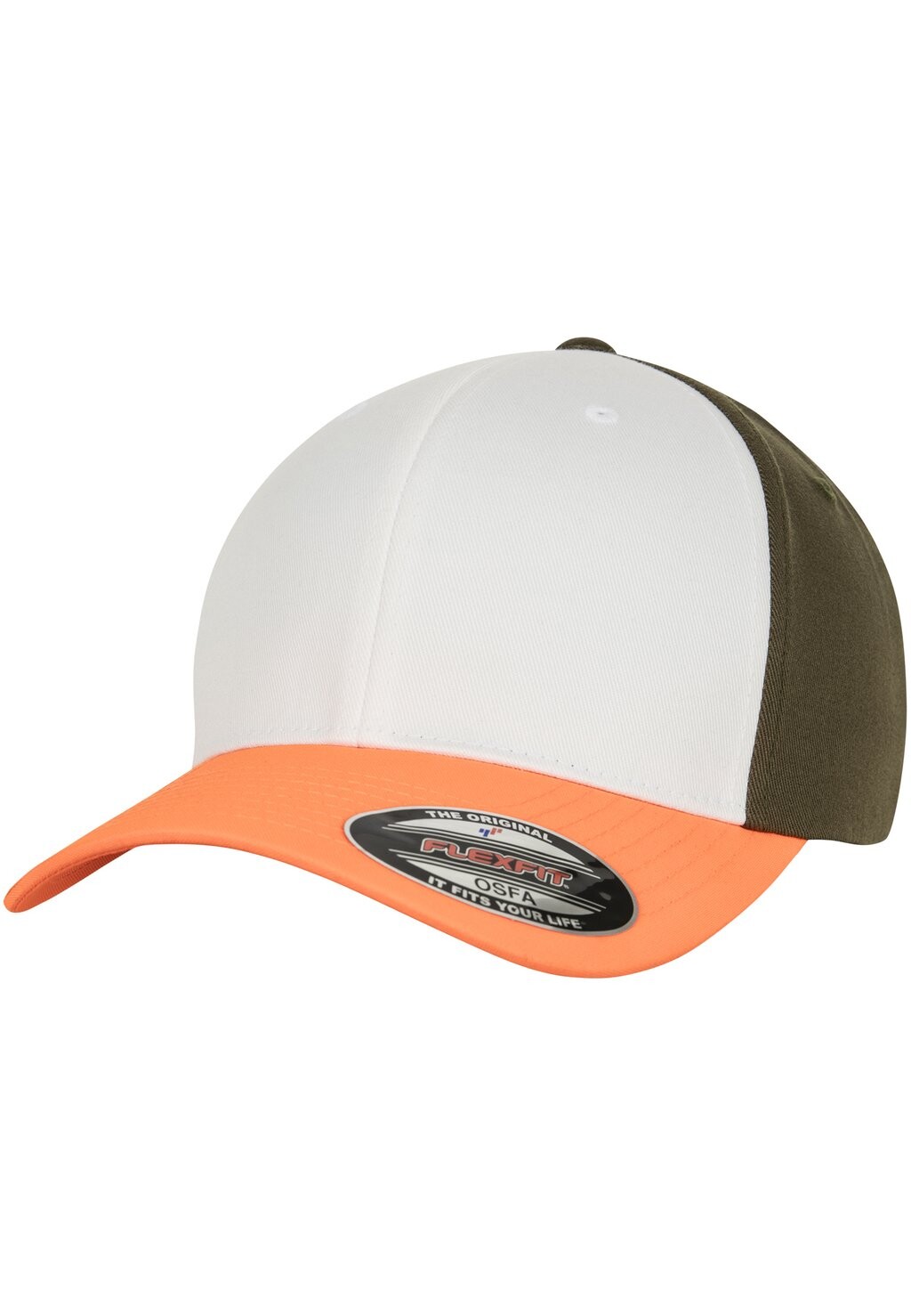 Бейсболка Flexfit, цвет neonorange/white/olive
Бейсболка Flexfit, цвет neonorange/white/olive