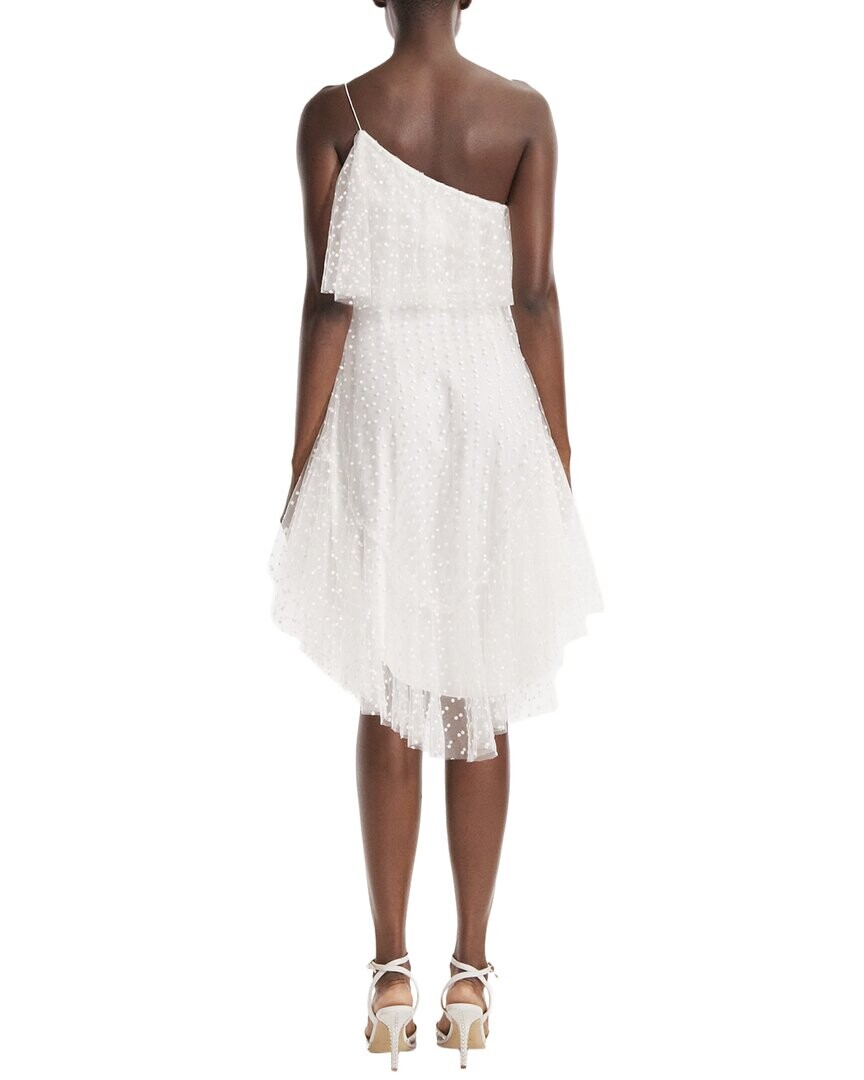 Коктейльное платье на одно плечо Monique Lhuillier на тонких бретельках, белый
Коктейльное платье на одно плечо Monique Lhuillier на тонких бретельках, белый