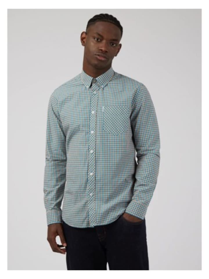 Рубашка Ben Sherman Hemd, синий 
Рубашка Ben Sherman Hemd, синий