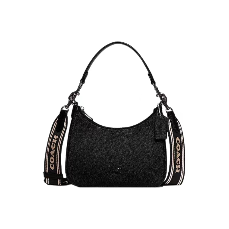 COACH Хобо холщовая сумка с кожаным полумесяцем через плечо женская черная
COACH Хобо холщовая сумка с кожаным полумесяцем через плечо женская черная