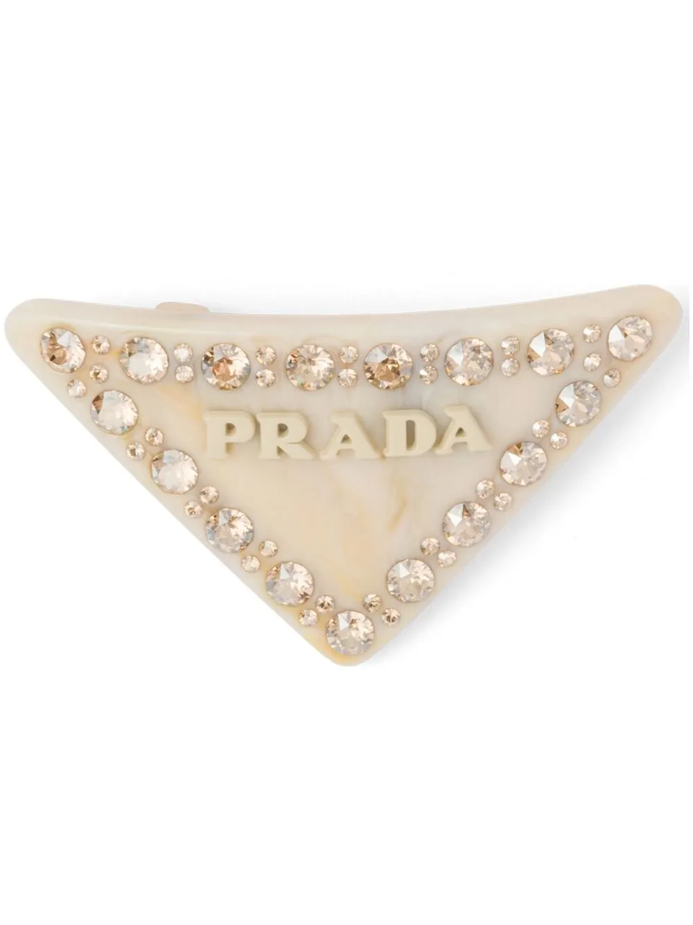 Заколка для волос с логотипом Prada, слоновая кость
Заколка для волос с логотипом Prada, слоновая кость