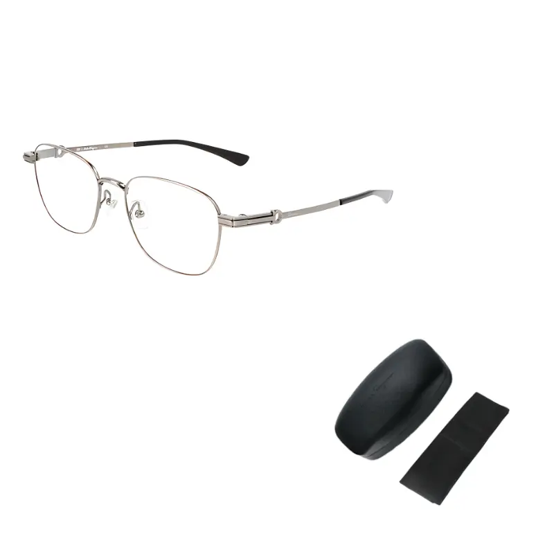 Ferragamo Титановые квадратные очки унисекс, 048
Ferragamo Титановые квадратные очки унисекс, 048