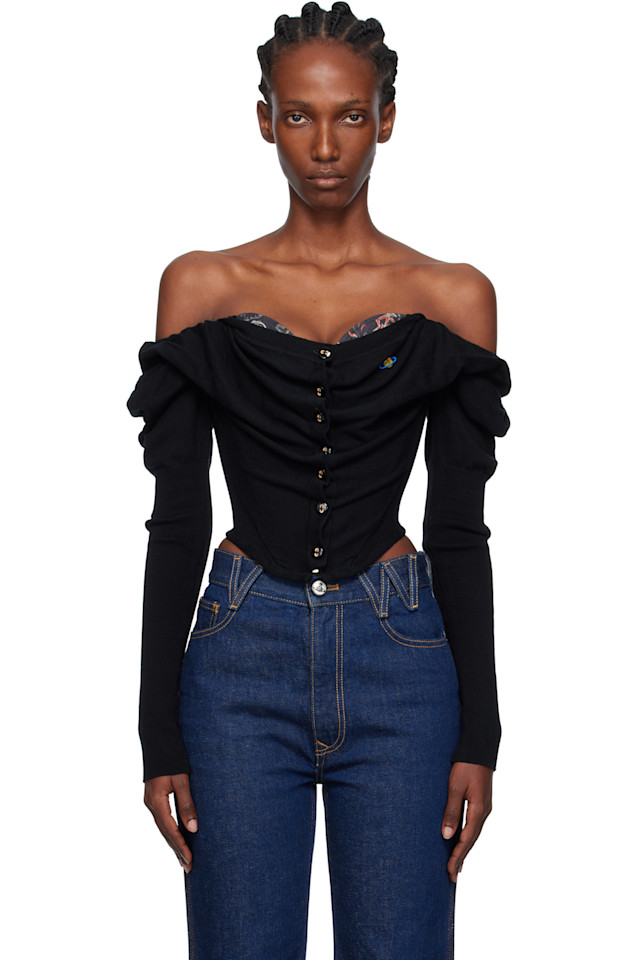 Корсетный кардиган Bea Vivienne Westwood, черный
Корсетный кардиган Bea Vivienne Westwood, черный