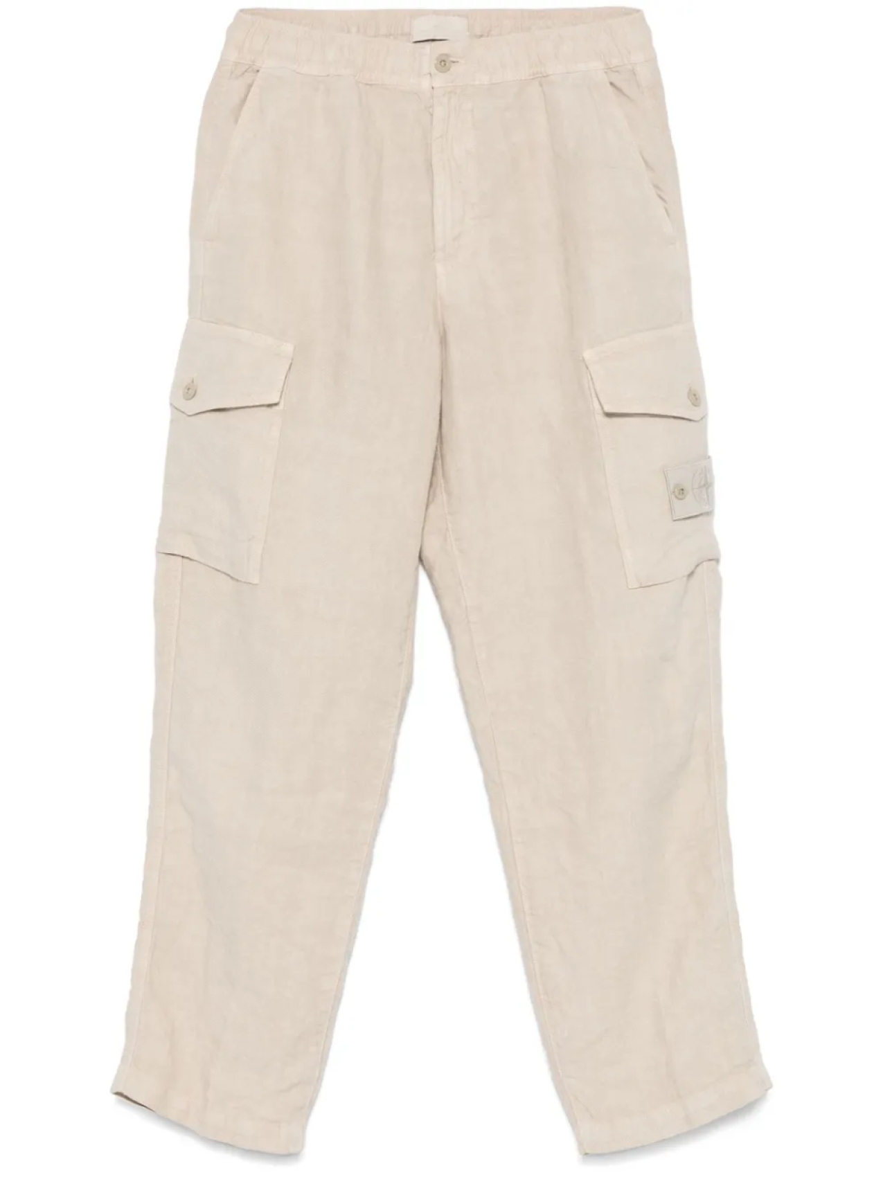 Stone Island льняные брюки, нейтральный 
Stone Island льняные брюки, нейтральный