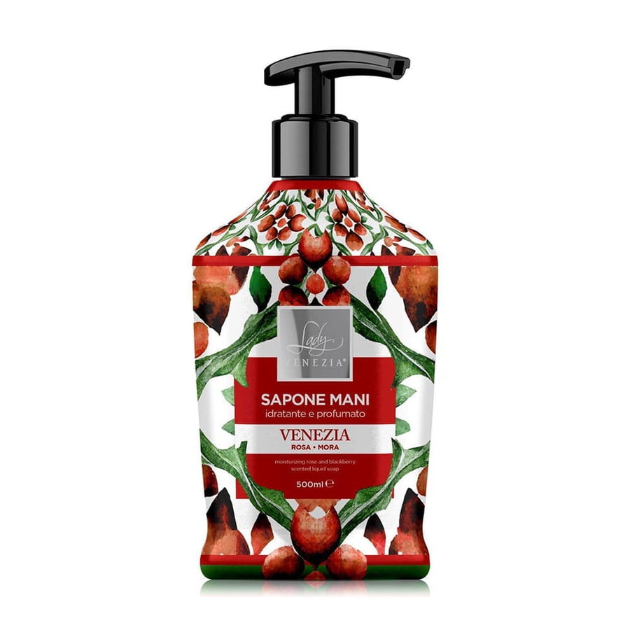 Lady Venezia, Жидкое мыло, Роза и ежевика, 500 мл
Lady Venezia, Жидкое мыло, Роза и ежевика, 500 мл