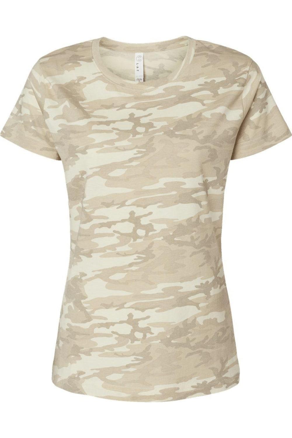 Женская футболка LAT Fine Jersey, цвет natural camo
Женская футболка LAT Fine Jersey, цвет natural camo