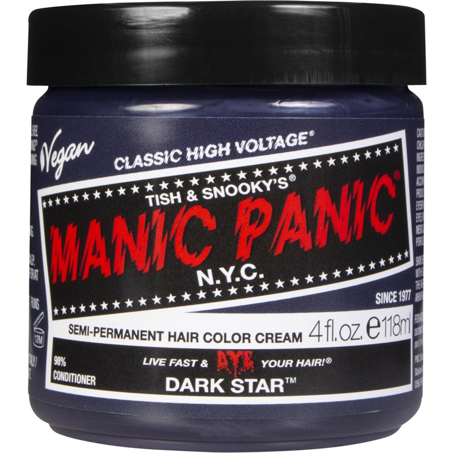 Краска для волос dark star Manic Panic, объем 118 мл
Краска для волос dark star Manic Panic, объем 118 мл