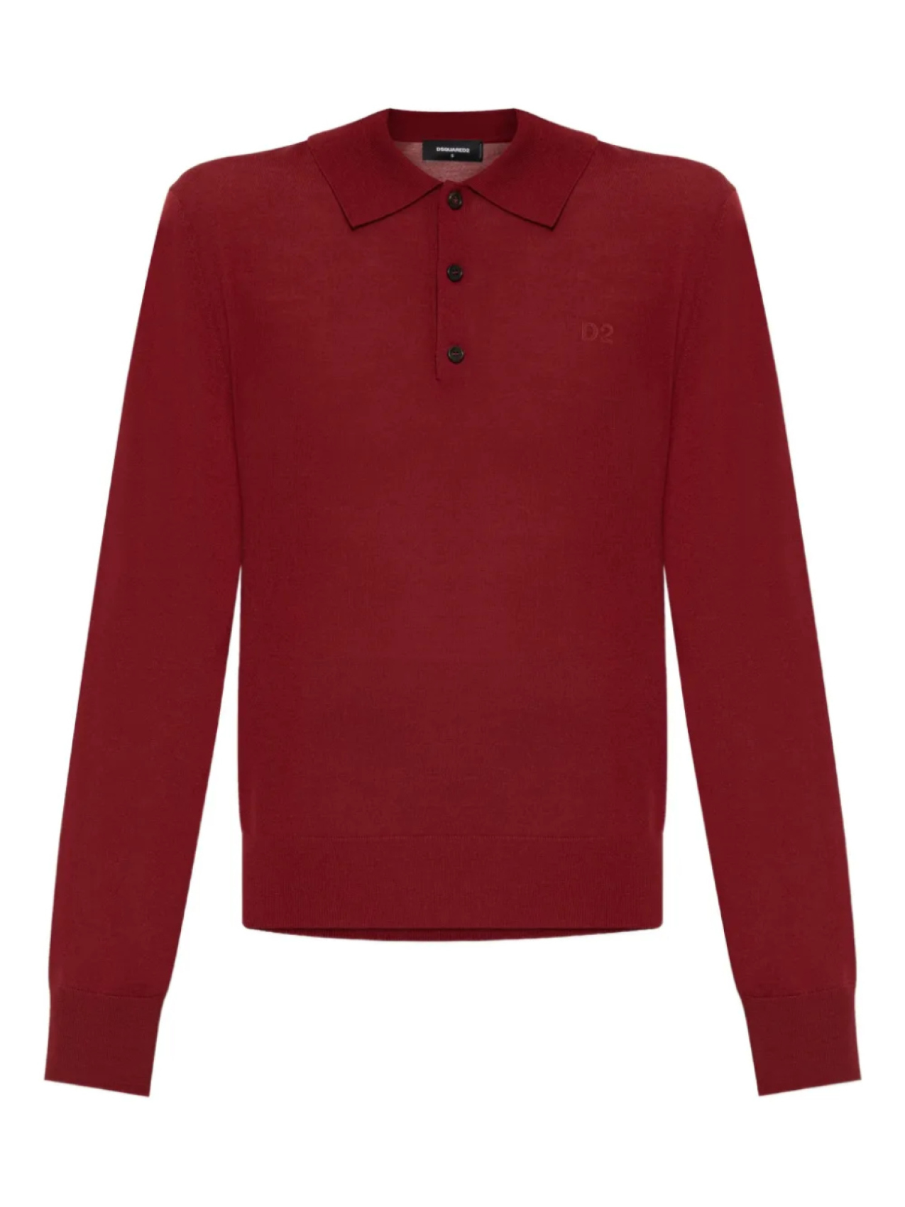 Поло с длинными рукавами DSQUARED2, красный 
Поло с длинными рукавами DSQUARED2, красный
