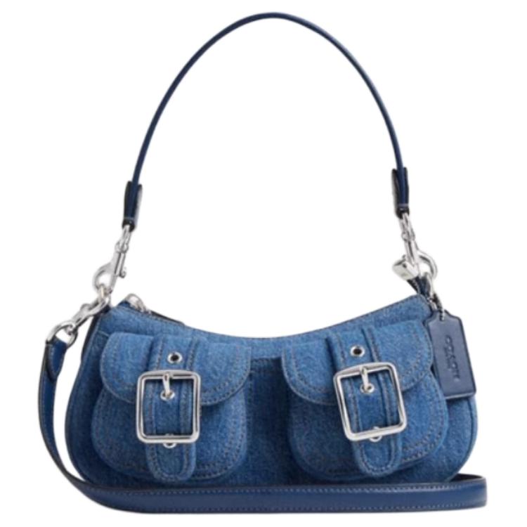 COACH Эштон Тканевая Сумка Через Плечо Маленький Размер Женская Индиго 
COACH Эштон Тканевая Сумка Через Плечо Маленький Размер Женская Индиго