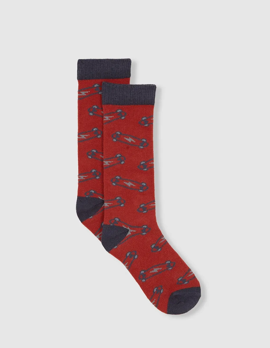 Детские носки с принтом скейтборда Gocco, красный
Детские носки с принтом скейтборда Gocco, красный