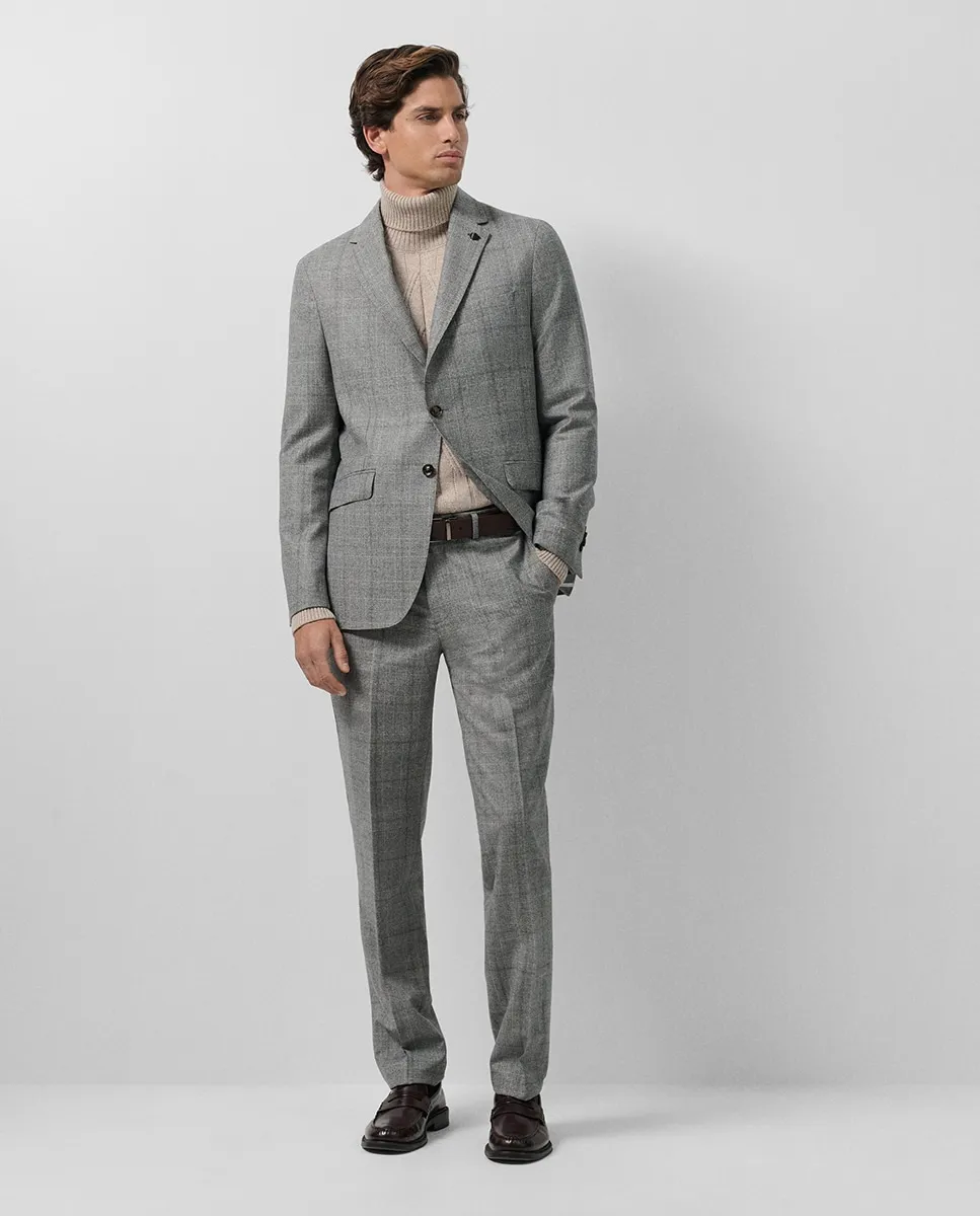 Мужские шерстяные клетчатые брюки Roberto Verino, темно-серый
Мужские шерстяные клетчатые брюки Roberto Verino, темно-серый