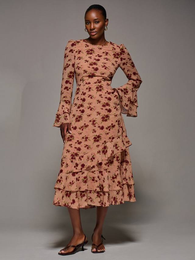 Платье миди из шифона с цветочным принтом и рюшами Jolie Moi, Coral/Multi
Платье миди из шифона с цветочным принтом и рюшами Jolie Moi, Coral/Multi