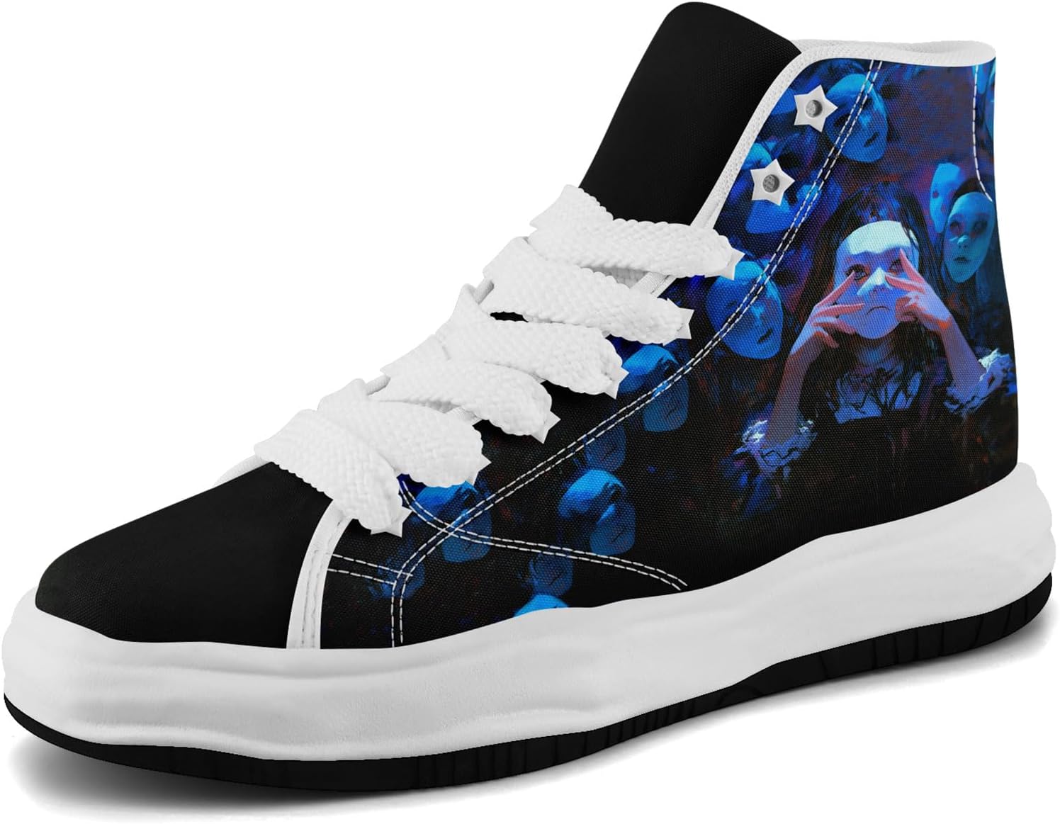 Высокие кеды из холщовой ткани с черепами для мужчин и женщин, повседневная и комфортная обувь для скейтбординга, готический дизайн, противоскользящие теннисные кроссовки Coolcustomize, белый
Высокие кеды из холщовой ткани с черепами для мужчин и женщин, повседневная и комфортная обувь для скейтбординга, готический дизайн, противоскользящие теннисные кроссовки Coolcustomize, белый