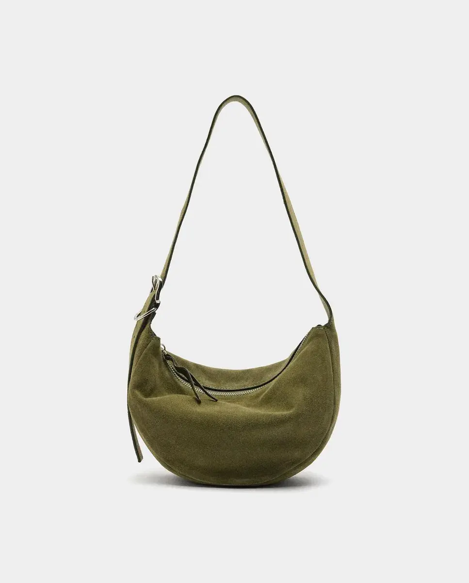 Женская кожаная сумка через плечо в стиле хобо с застежкой-молнией, гладкая Parfois, зеленый
Женская кожаная сумка через плечо в стиле хобо с застежкой-молнией, гладкая Parfois, зеленый