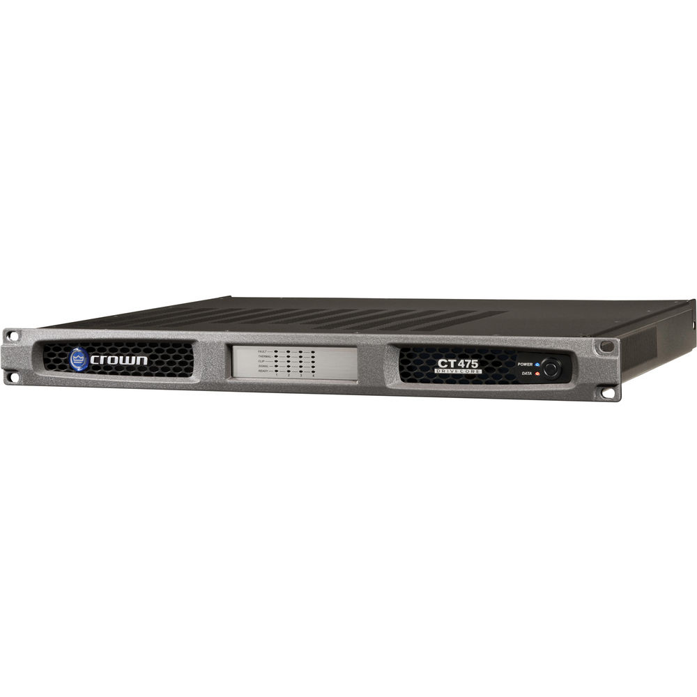 Crown Audio CT475 4-Channel Rackmount Power Amplifier CT475
Crown Audio CT475 4-Channel Rackmount Power Amplifier CT475