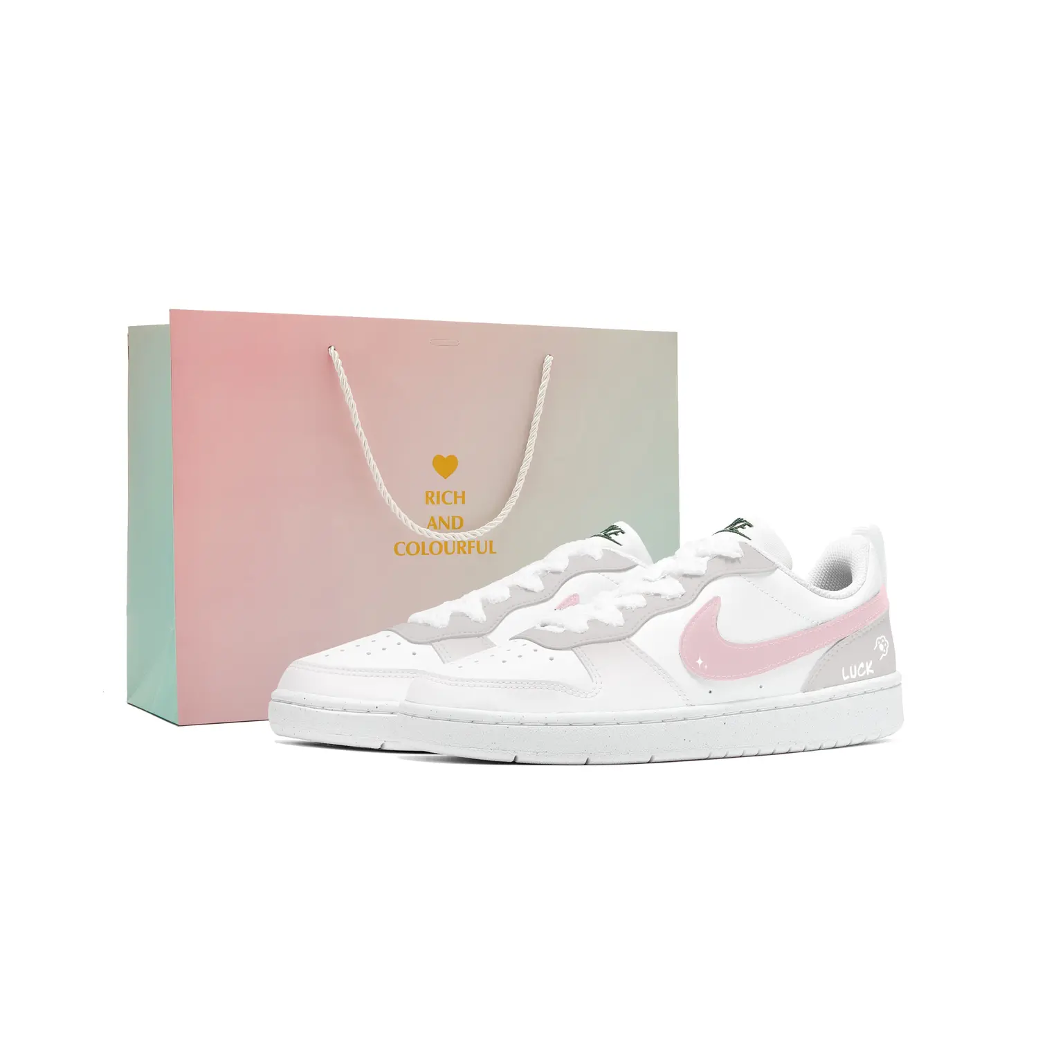 Nike Court Borough нескользкие, устойчивые к истиранию, с амортизацией, дышащие низкие кроссовки для скейтбординга Gray Pink Kids'
Nike Court Borough нескользкие, устойчивые к истиранию, с амортизацией, дышащие низкие кроссовки для скейтбординга Gray Pink Kids'