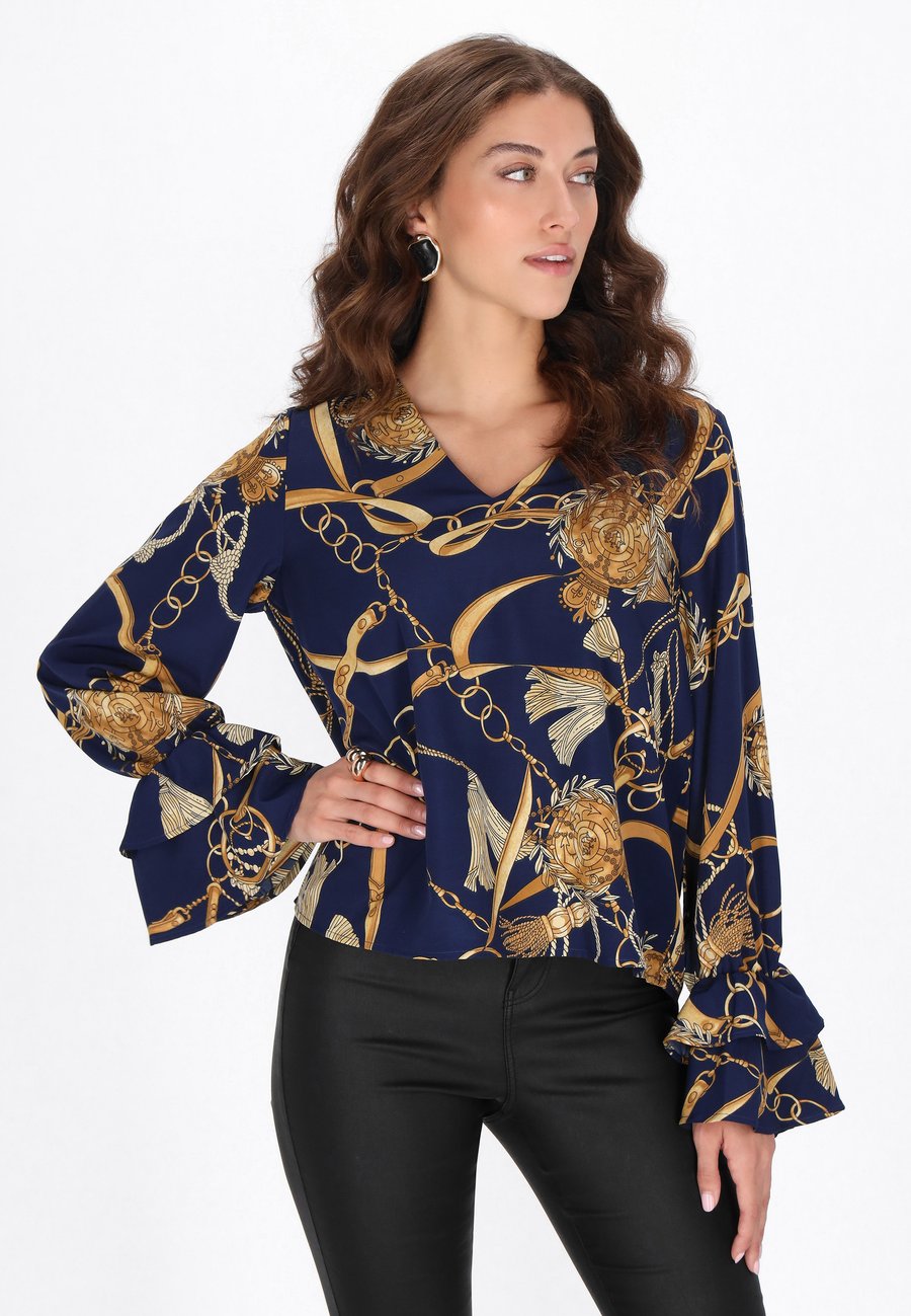 Блуза faina Blouse, Navy Multicolor/Dark Blue
Блуза faina Blouse, Navy Multicolor/Dark Blue