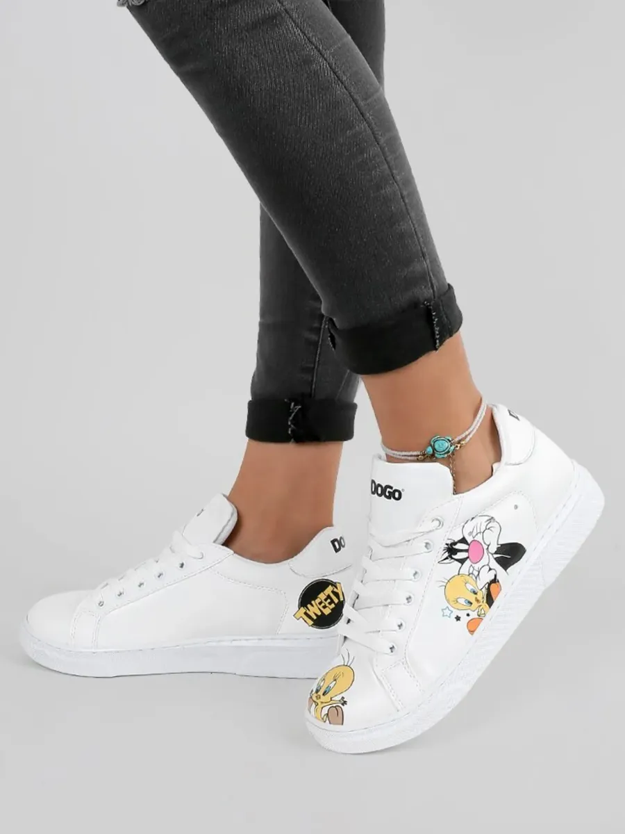 Кроссовки DOGO "Женские кроссовки Ace Best of Tweety and Sylvester Vegan Women's Snea", Vegan, белый
Кроссовки DOGO "Женские кроссовки Ace Best of Tweety and Sylvester Vegan Women's Snea", Vegan, белый