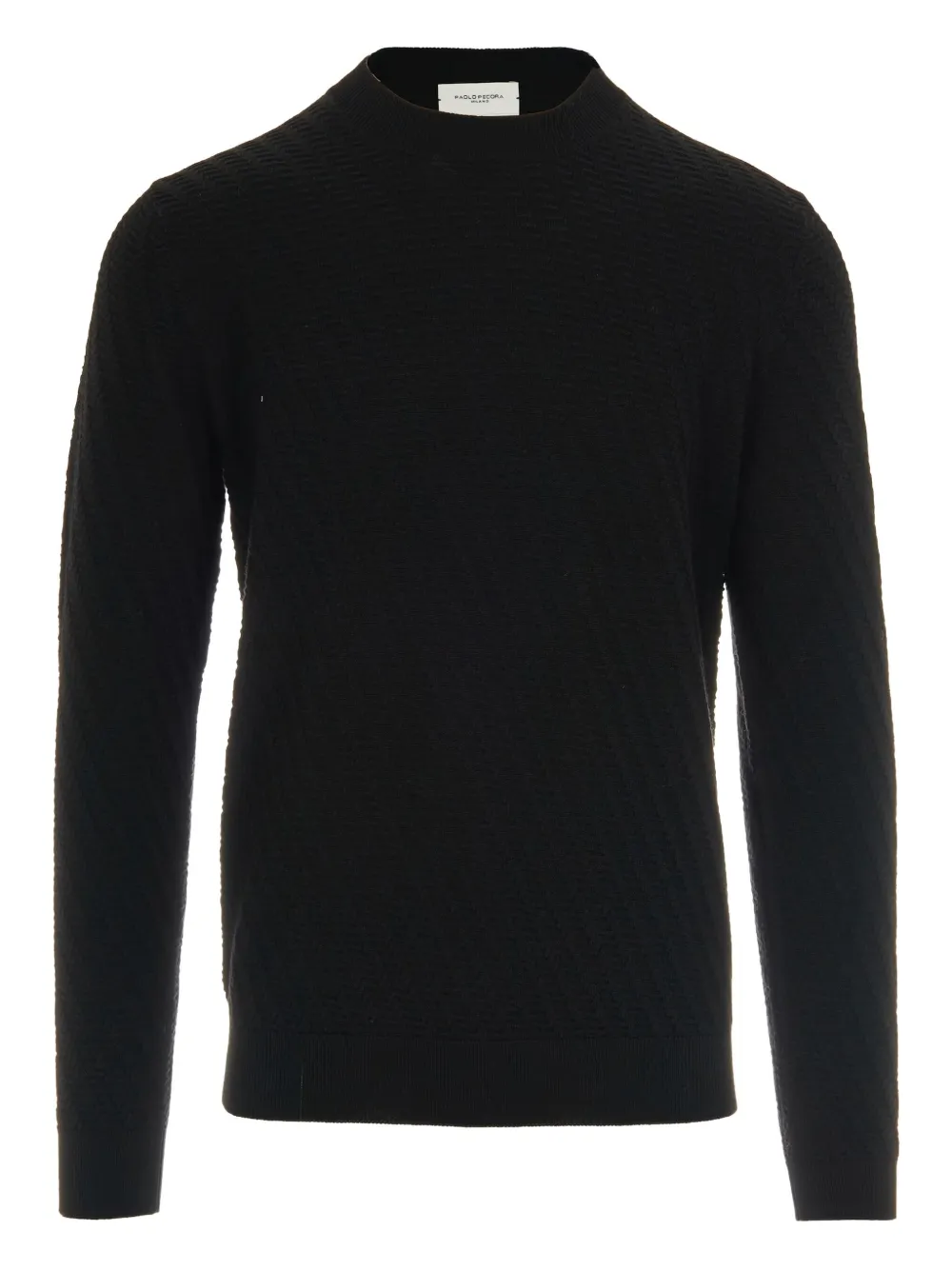 Фактурный шерстяной свитер Paolo Pecora, черный
Фактурный шерстяной свитер Paolo Pecora, черный