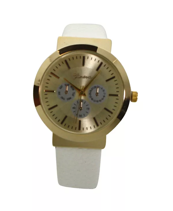 Часы с белым календарным циферблатом и кожаным ремешком с золотым акцентом Olivia Pratt, white
Часы с белым календарным циферблатом и кожаным ремешком с золотым акцентом Olivia Pratt, white