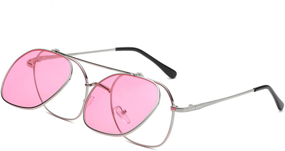 Солнцезащитные очки с откидными линзами для женщин, винтажные, в стиле металл-панк, мужские, нестандартной круглой формы, прозрачные, солнцезащитные очки UV400 LANGSER, 6
Солнцезащитные очки с откидными линзами для женщин, винтажные, в стиле металл-панк, мужские, нестандартной круглой формы, прозрачные, солнцезащитные очки UV400 LANGSER, 6