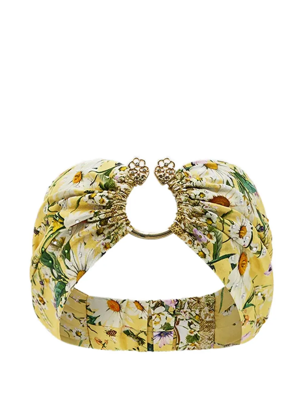 Шелковая повязка на голову с узором Camilla, желтый
Шелковая повязка на голову с узором Camilla, желтый