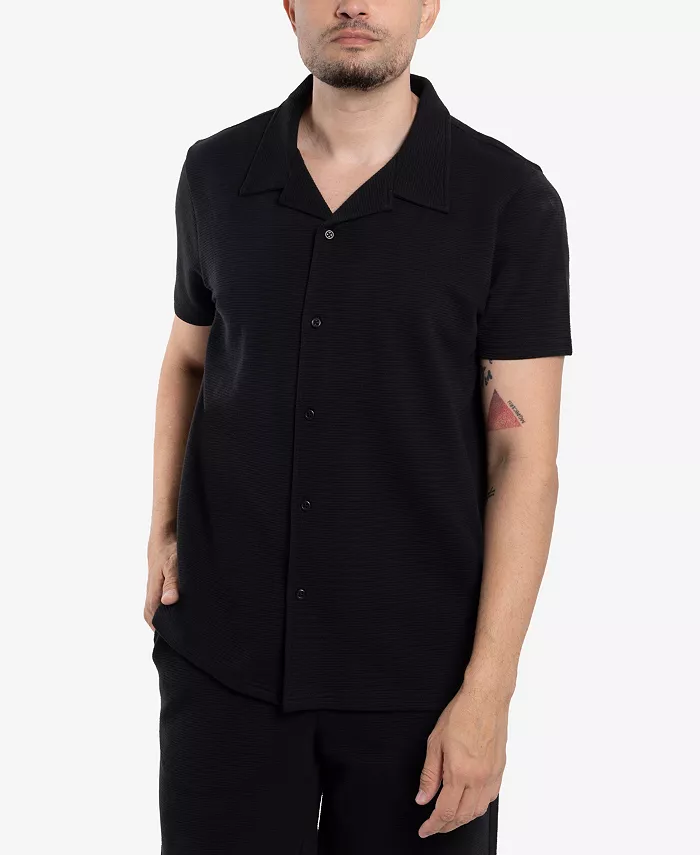 Мужская рубашка с отложным воротником и коротким рукавом, текстурированная, на пуговицах SPRING + MERCER, зеленый
Мужская рубашка с отложным воротником и коротким рукавом, текстурированная, на пуговицах SPRING + MERCER, зеленый