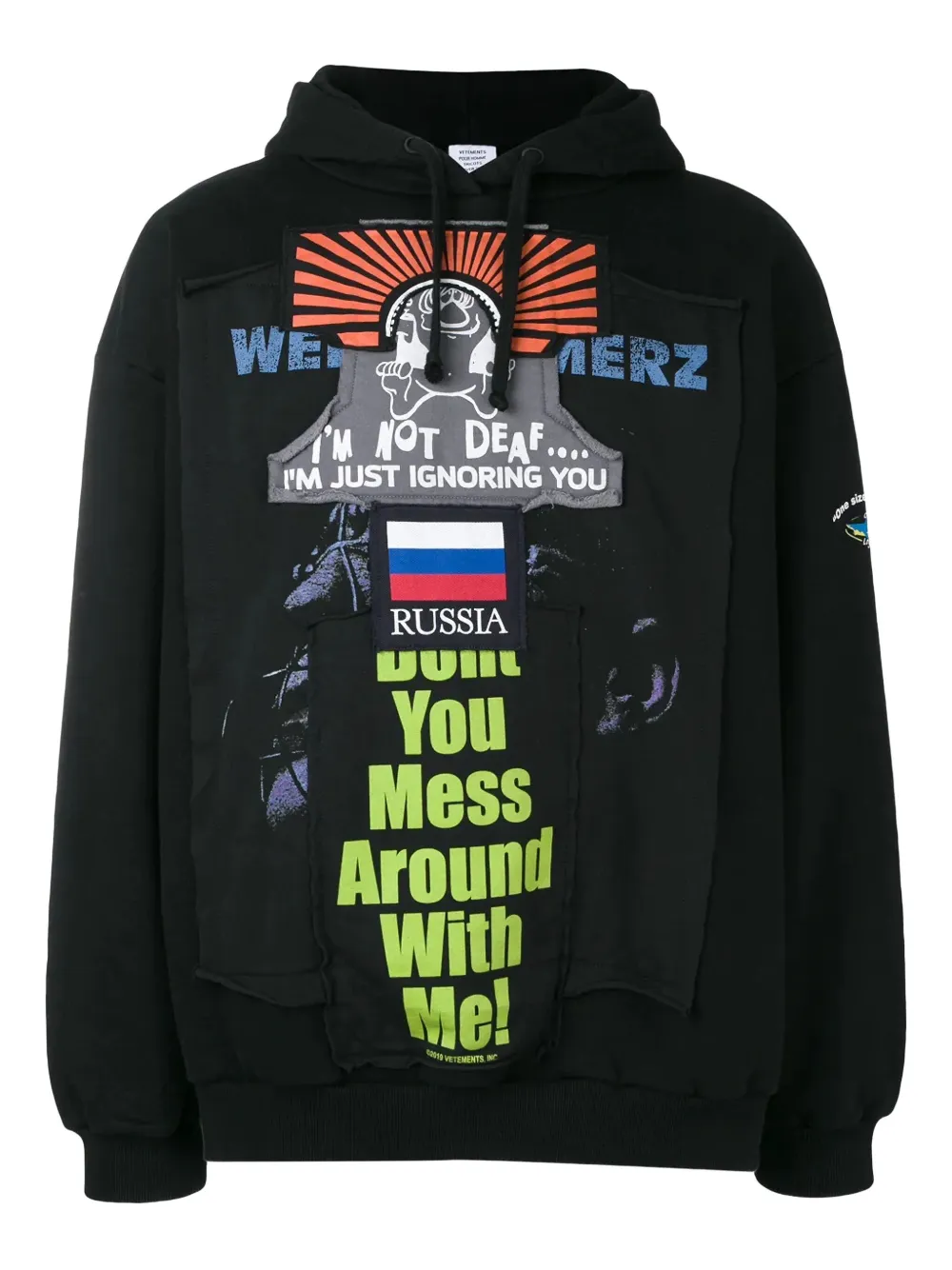 Графическая толстовка с капюшоном VETEMENTS, черный
Графическая толстовка с капюшоном VETEMENTS, черный