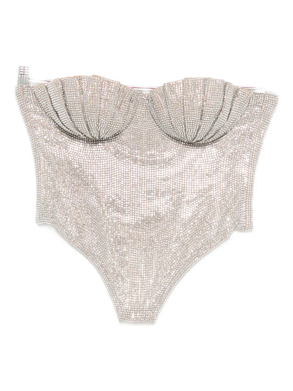 Корсетный топ, украшенный кристаллами Giuseppe Di Morabito, серый
Корсетный топ, украшенный кристаллами Giuseppe Di Morabito, серый