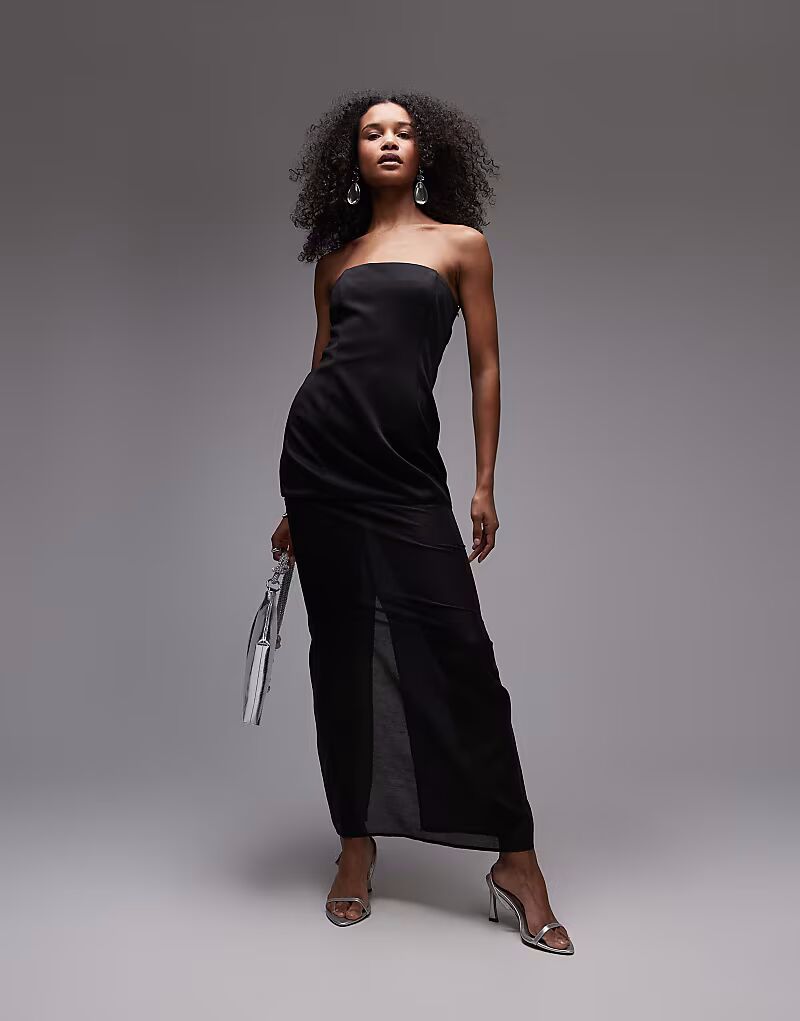 Платье-бандо SNDYS, полупрозрачное, макси, черного цвета
Платье-бандо SNDYS, полупрозрачное, макси, черного цвета