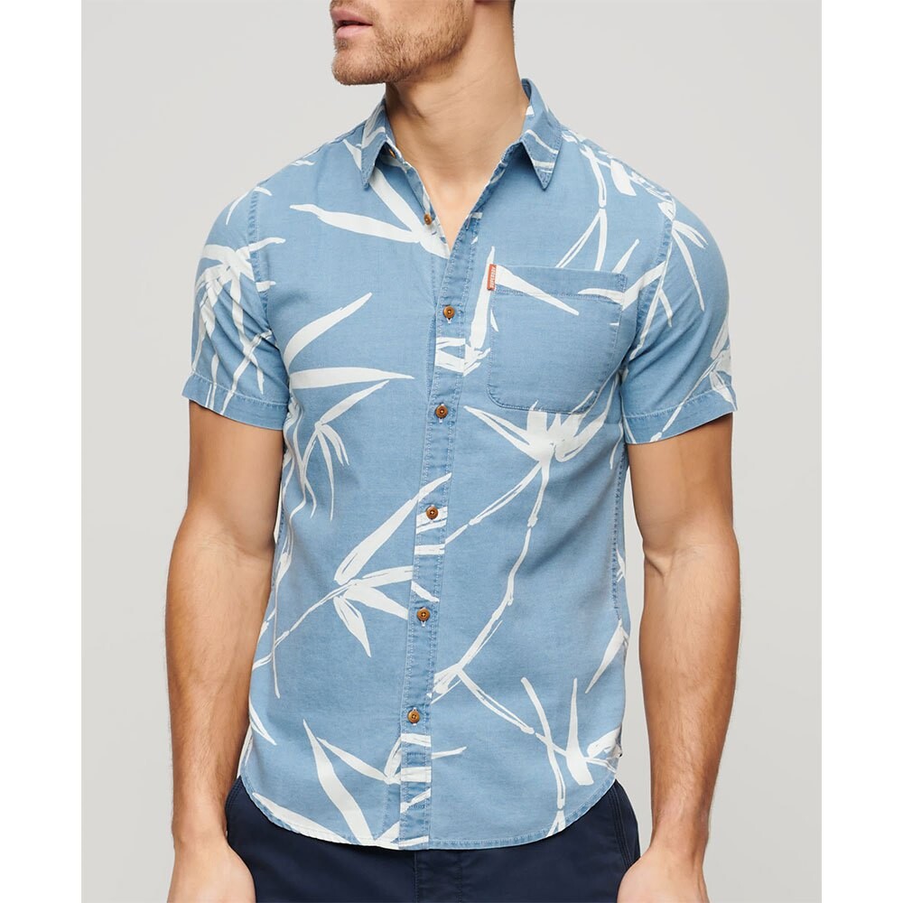 Рубашка с коротким рукавом Superdry Vintage Loom, синий
Рубашка с коротким рукавом Superdry Vintage Loom, синий