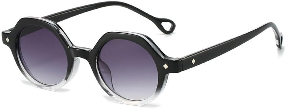 Ретро маленькие круглые панк-солнцезащитные очки для женщин, модные градиентные очки с защитой от УФ-излучения UV400, мужские солнцезащитные очки с заклепками, зеленые солнцезащитные очки SKFGNX, Black Clear Gray
Ретро маленькие круглые панк-солнцезащитные очки для женщин, модные градиентные очки с защитой от УФ-излучения UV400, мужские солнцезащитные очки с заклепками, зеленые солнцезащитные очки SKFGNX, Black Clear Gray