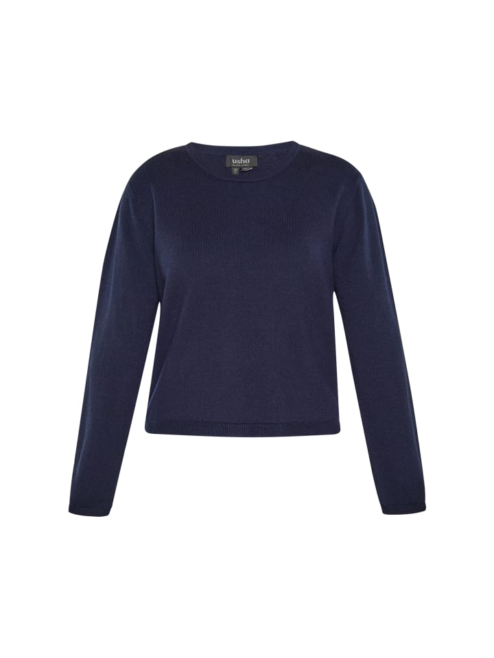Женский свитер темно-синего цвета usha BLACK LABEL
Женский свитер темно-синего цвета usha BLACK LABEL