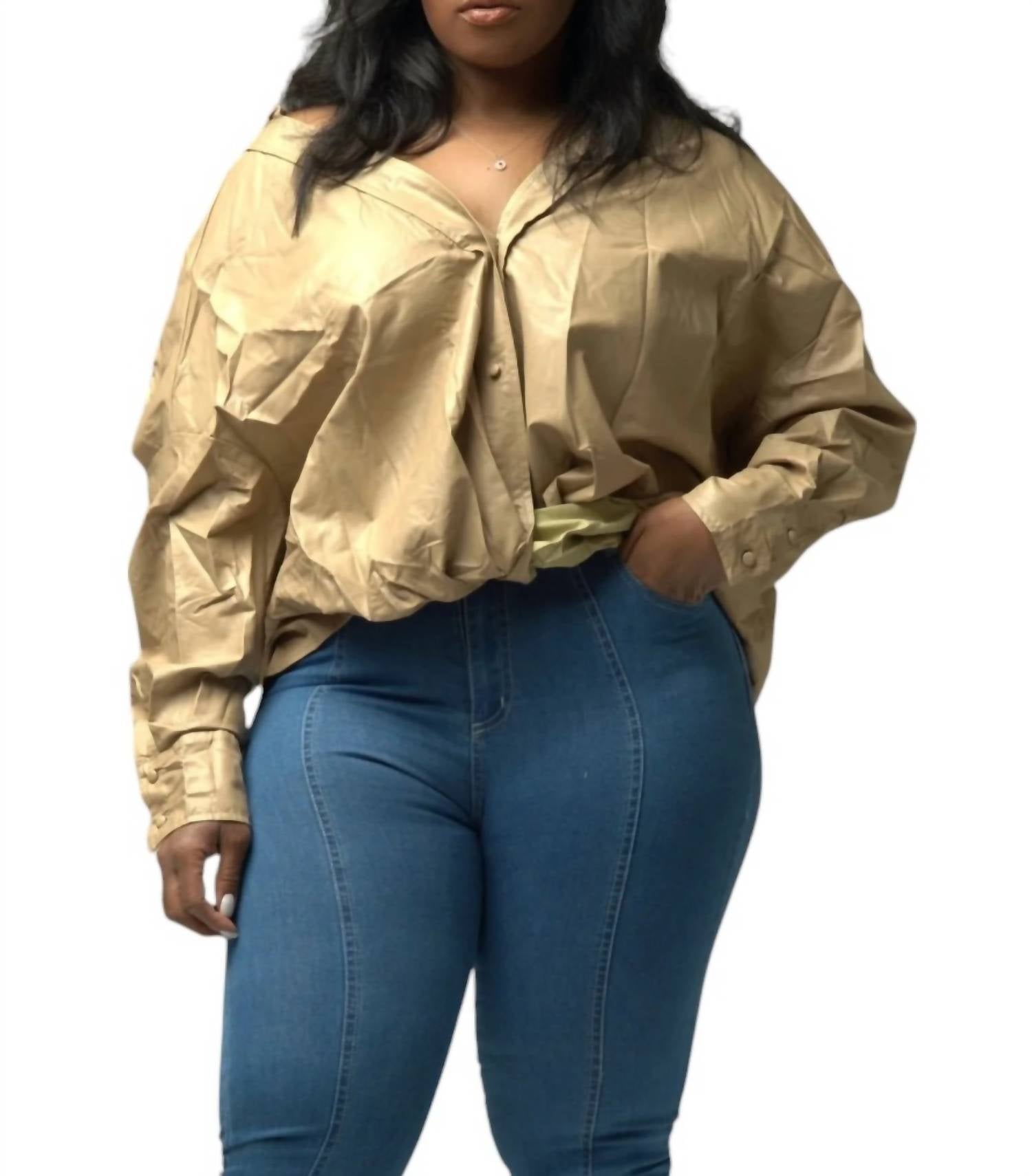 Топ свободного покроя из искусственной кожи цвета загара SIGNATURE8, цвет tan
Топ свободного покроя из искусственной кожи цвета загара SIGNATURE8, цвет tan