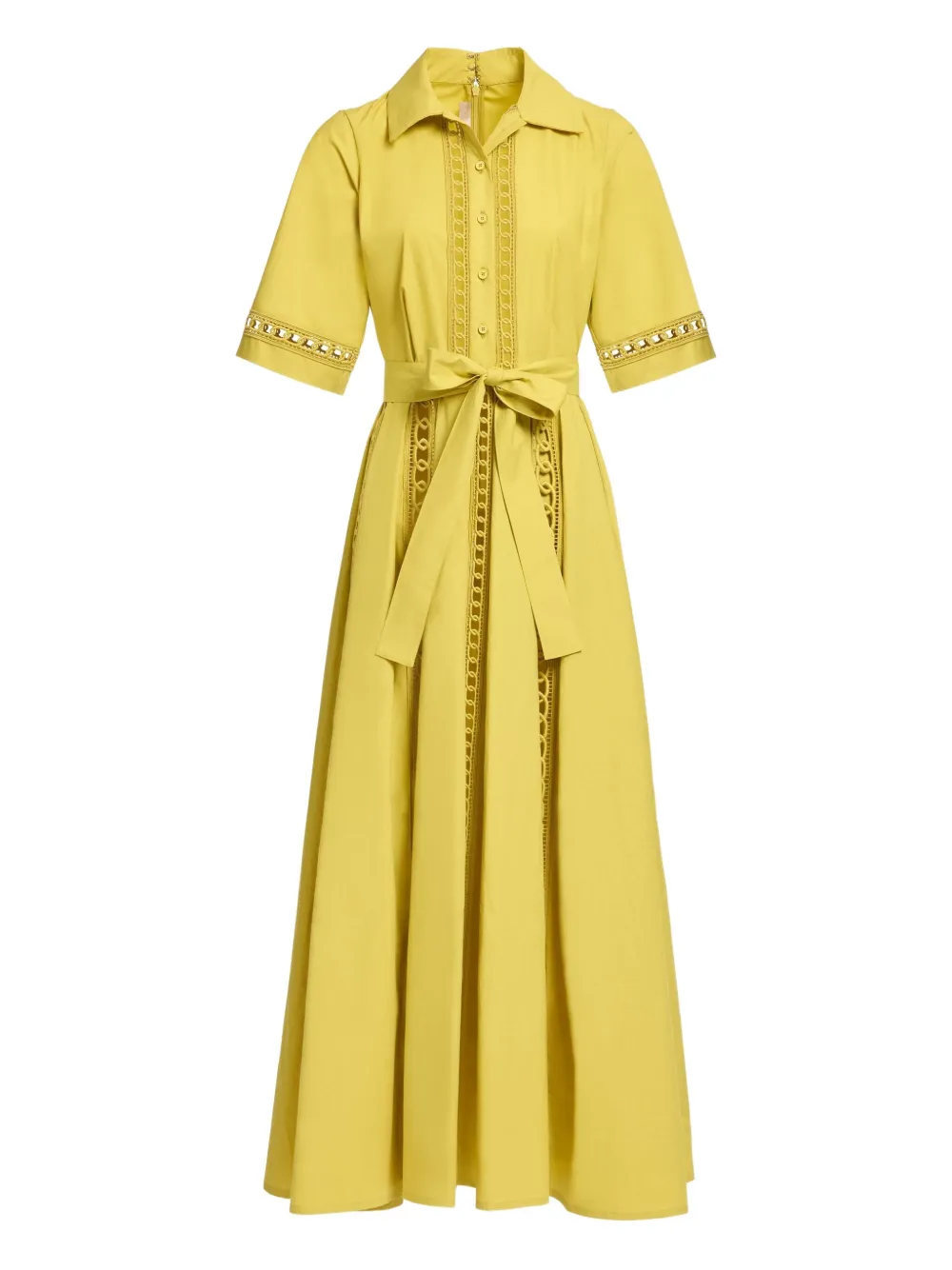 Макси-платье-рубашка с отделкой Elie Saab, желтый
Макси-платье-рубашка с отделкой Elie Saab, желтый