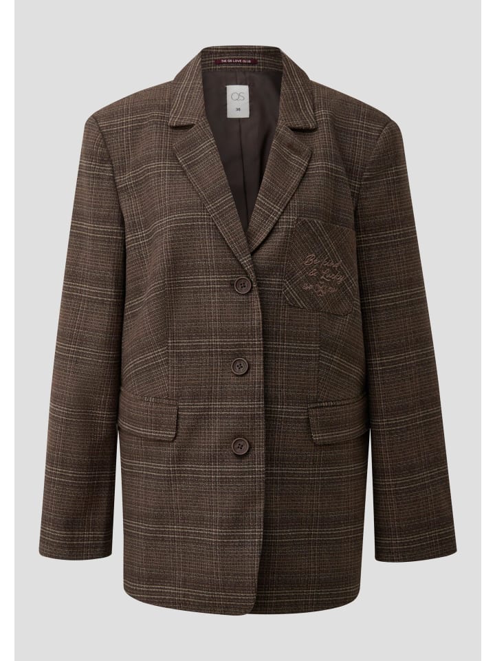 QS Домашний пиджак 89N0_темно-коричневого цвета
QS Домашний пиджак 89N0_темно-коричневого цвета