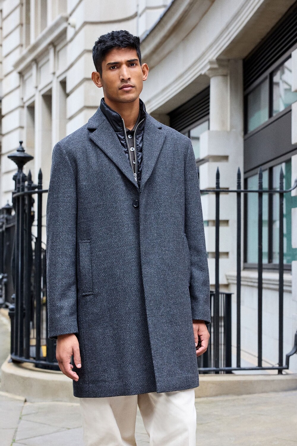 Пальто жилет из шерстяной смеси с наполнителем Next, серый
Пальто жилет из шерстяной смеси с наполнителем Next, серый