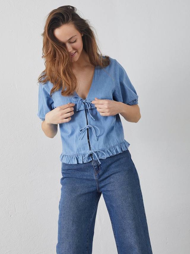 Топ с завязкой спереди Inusa Sisters Point, Mid Blue
Топ с завязкой спереди Inusa Sisters Point, Mid Blue