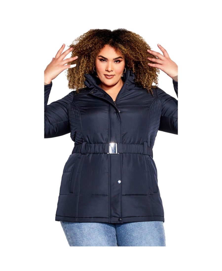 Женская пуховая куртка больших размеров с поясом и капюшоном AVENUE, Navy
Женская пуховая куртка больших размеров с поясом и капюшоном AVENUE, Navy