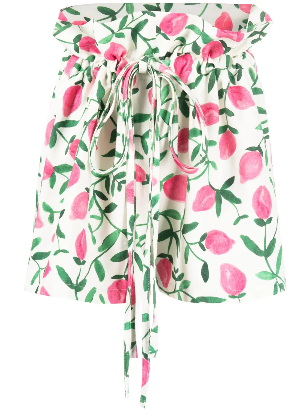 Шорты с присборенной талией и цветочным принтом Benjamin Benmoyal, белый
Шорты с присборенной талией и цветочным принтом Benjamin Benmoyal, белый