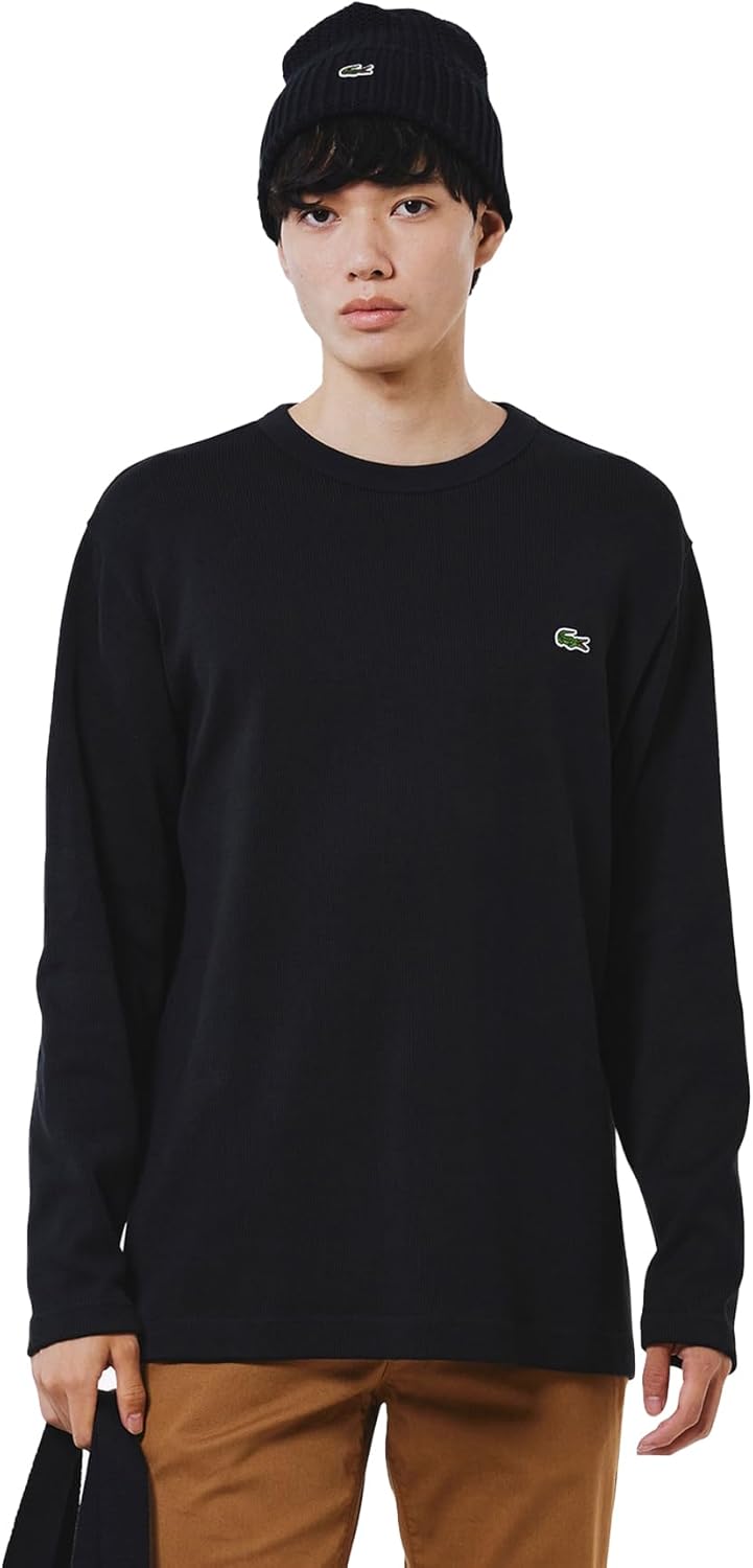 Мужская футболка Lacoste (официальная) из плотного трикотажа с длинным рукавом, черный
Мужская футболка Lacoste (официальная) из плотного трикотажа с длинным рукавом, черный