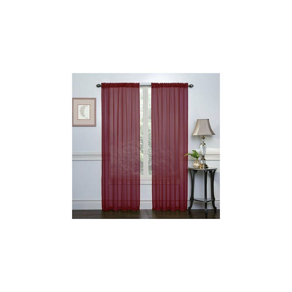 Комплект из 2 оконных штор из прозрачной вуали Kate Aurora Living Premium, цвет Burgundy
Комплект из 2 оконных штор из прозрачной вуали Kate Aurora Living Premium, цвет Burgundy