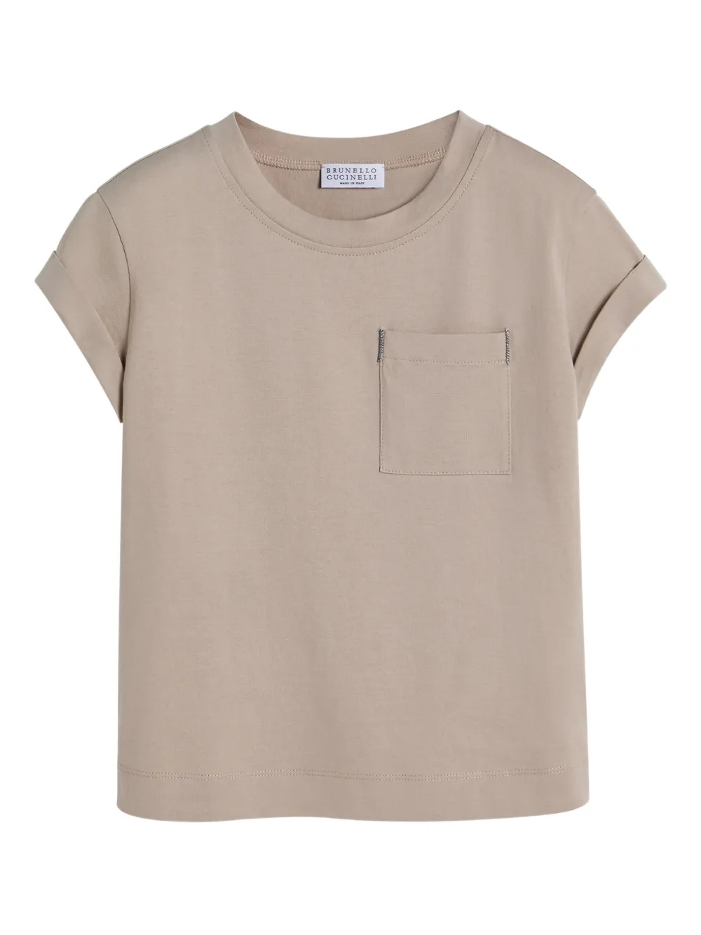 Футболка с нагрудным карманом Brunello Cucinelli Kids, нейтральный
Футболка с нагрудным карманом Brunello Cucinelli Kids, нейтральный