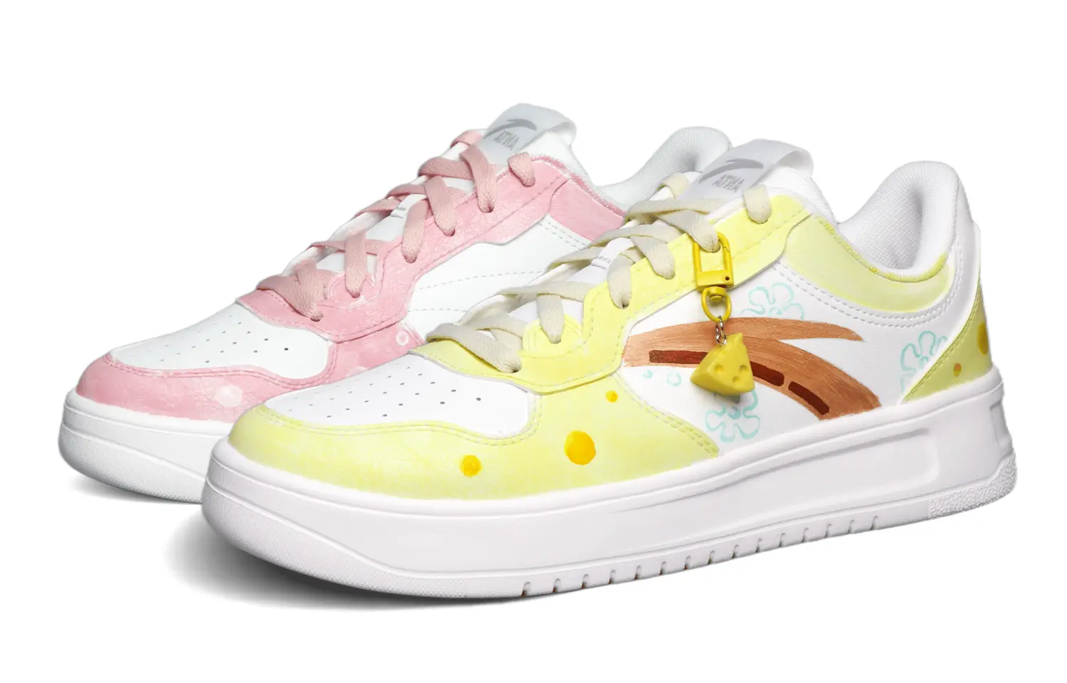 ANTA Скользоустойчивые амортизирующие низкие скейтбордские кроссовки мужские розово-желтые непарные, цвет Pink Yellow Mismatched
ANTA Скользоустойчивые амортизирующие низкие скейтбордские кроссовки мужские розово-желтые непарные, цвет Pink Yellow Mismatched