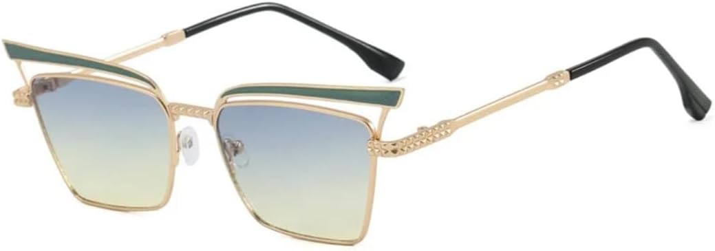 Солнцезащитные очки для мужчин и женщин - защита UV400 - градиентные линзы, форма "кошачий глаз", для занятий спортом на открытом воздухе и вождения DSVIGF, Golden Green Blue
Солнцезащитные очки для мужчин и женщин - защита UV400 - градиентные линзы, форма "кошачий глаз", для занятий спортом на открытом воздухе и вождения DSVIGF, Golden Green Blue