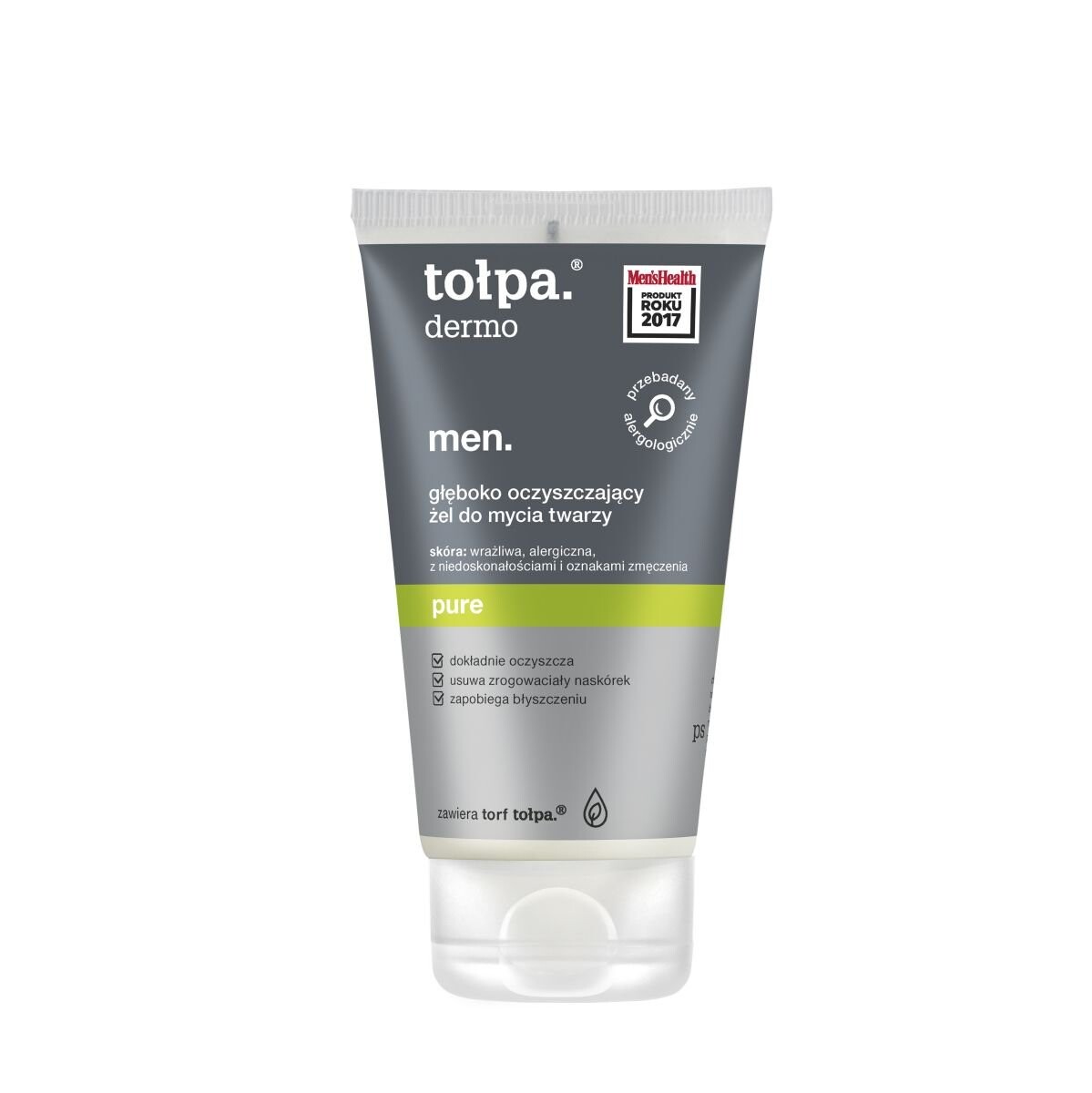 Tołpa, dermo men pure, глубоко очищающий гель для умывания лица, 150 мл
Tołpa, dermo men pure, глубоко очищающий гель для умывания лица, 150 мл