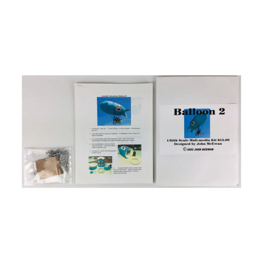 Воздушный шар №2, Historical Miniatures (1/64) (John McEwan)
Воздушный шар №2, Historical Miniatures (1/64) (John McEwan)